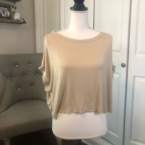 Fashion Nova Crop Top with Cuffed Sleeves